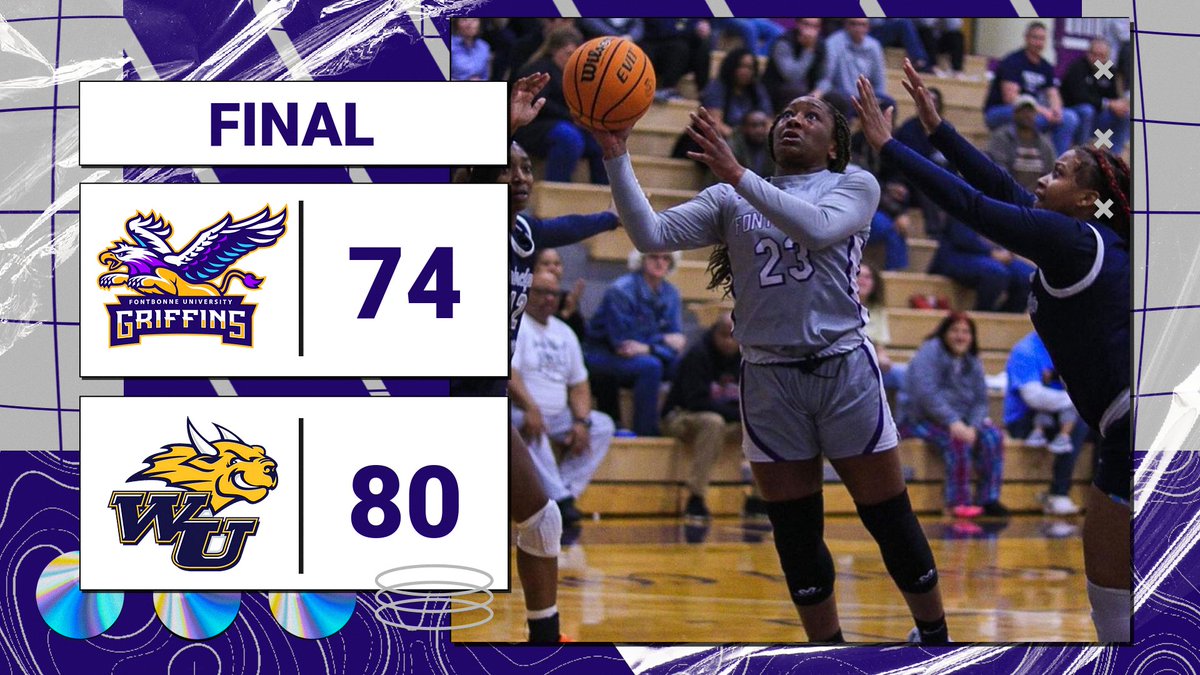 FBUGriffins's tweet photo. FINAL: @fontbonnewbb falls in the @SLIAC Semfinals against Webster.

🏀 Bailey 21 pts
🏀 Nelson 16 pts
🏀 White 15 pts, 13 reb
🏀 Pickett 12 pts 

#FBUGriffins #SoarHigher #SLIACtion https://t.co/Rp6gNztWc3