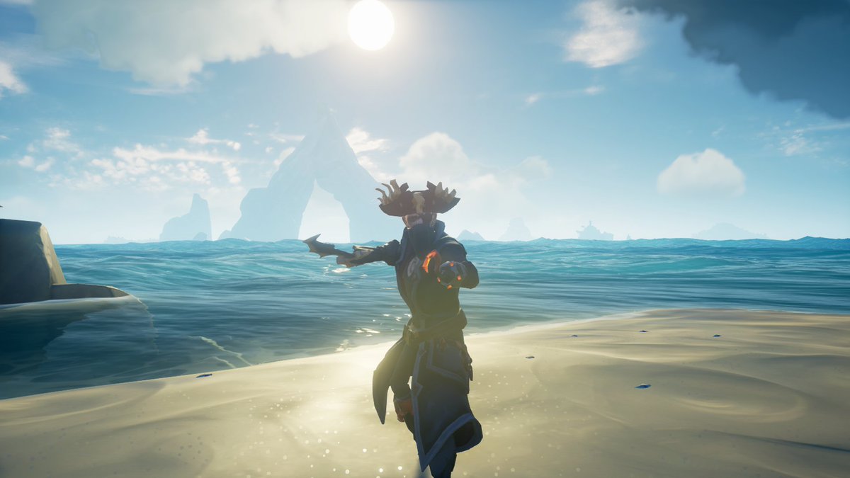 PaperKnight205's tweet photo. @SeaOfThieves #StyleOfThieves 

The captain has lost a lot, but the flame still burns.

Theme: Repping Reapers https://t.co/OwEzr6oLmn