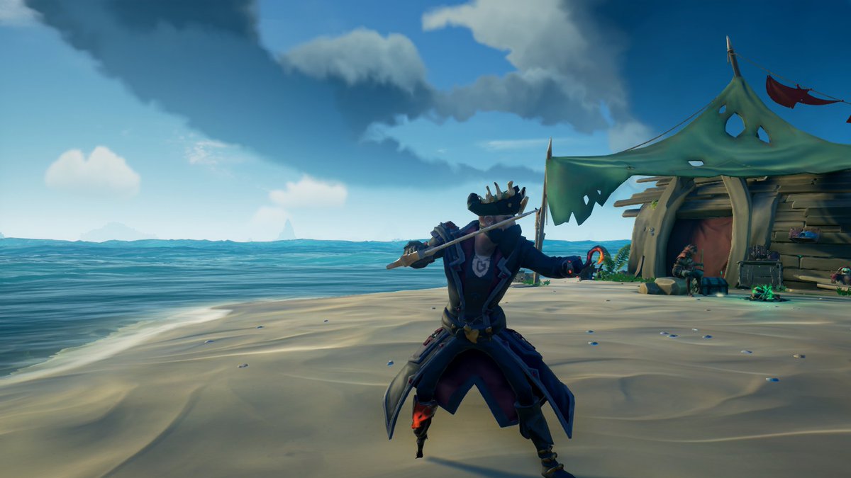 PaperKnight205's tweet photo. @SeaOfThieves #StyleOfThieves 

The captain has lost a lot, but the flame still burns.

Theme: Repping Reapers https://t.co/OwEzr6oLmn