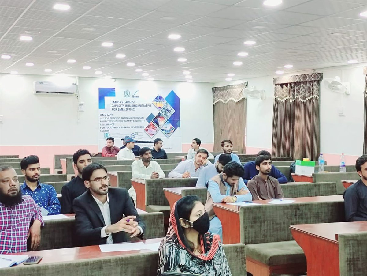 NBDPofficial's tweet photo. Happening 1-Day Training Program on " Food Technology Safety & Quality Assurance" at Benazir Bhutto University, Khairpur.
Register yourself for Upcoming Training Programs at https://t.co/dVDu3bVZ3o
#training #SME #learning #foodtechnology #safety #qualityassurance #NBDP #SMEDA https://t.co/QiulD1WrQd