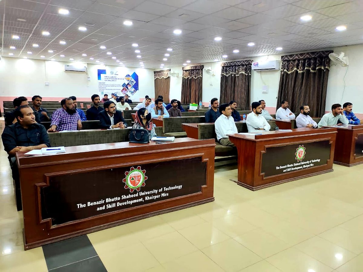NBDPofficial's tweet photo. Happening 1-Day Training Program on " Food Technology Safety & Quality Assurance" at Benazir Bhutto University, Khairpur.
Register yourself for Upcoming Training Programs at https://t.co/dVDu3bVZ3o
#training #SME #learning #foodtechnology #safety #qualityassurance #NBDP #SMEDA https://t.co/QiulD1WrQd