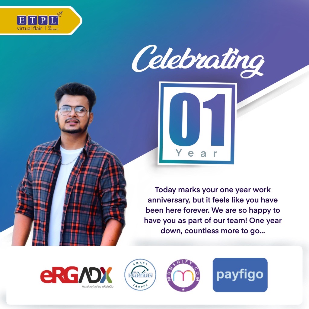 erelego's tweet photo. "Congratulations, Gulshan Mohanty on your 1-year work anniversary! We appreciate your dedication and look forward to another year of innovation and success together!"
#workanniversary #oneyearanniversary #reactnative #teamculture #eReleGo #ETPL https://t.co/zvTpGiB4sc