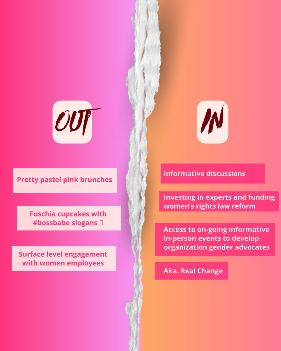 Times have changed, women and women supporters are not on board with fluffy pink brunches and fuschia pink #bossbabe cupcakes anymore - people see through it and the limited effort level. We want tangible change, and we're creating that change through Swell Club at WMW. 🌊🙋🏻‍