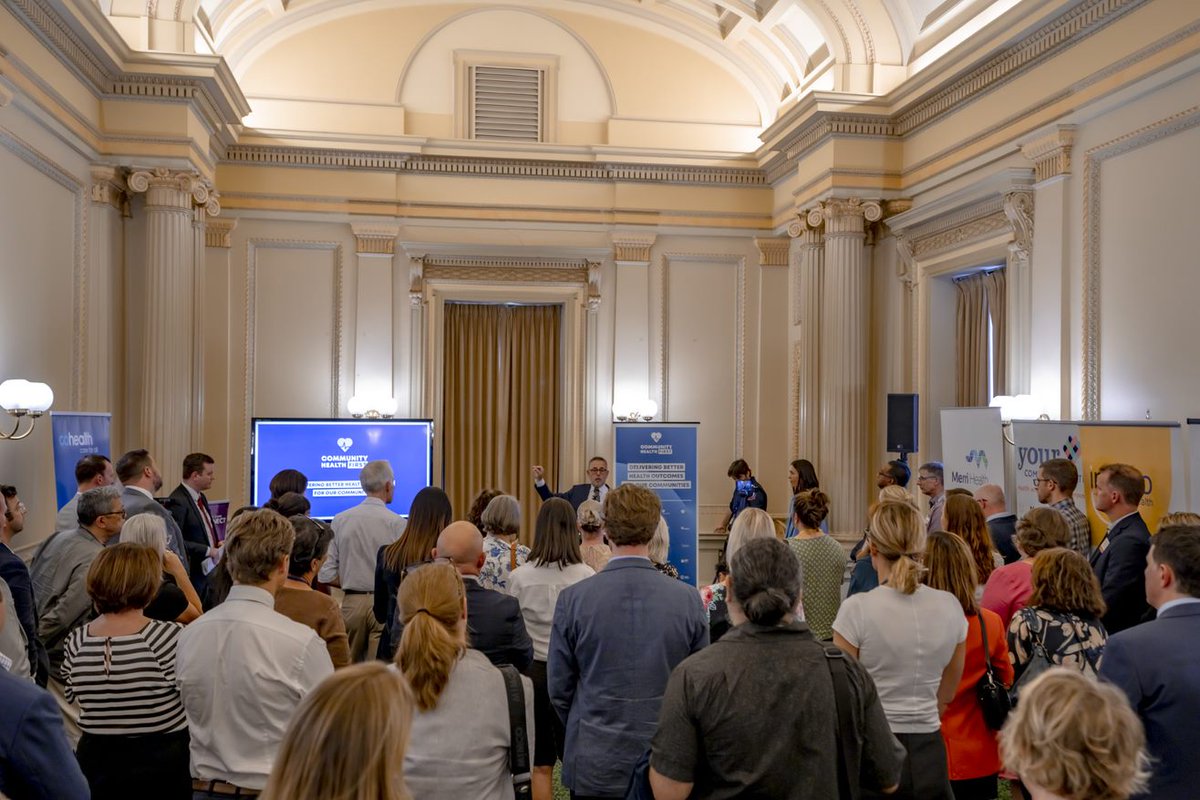 NRCHaus's tweet photo. Fantastic to be at the official launch of the #communityhealthfirst initiative at #victorianparliament (23/02). We look forward to continuing working alongside all the other 24 registered independent community health services on #communityhealth #health #community in #Victoria. https://t.co/Gyt2wnD4Qa