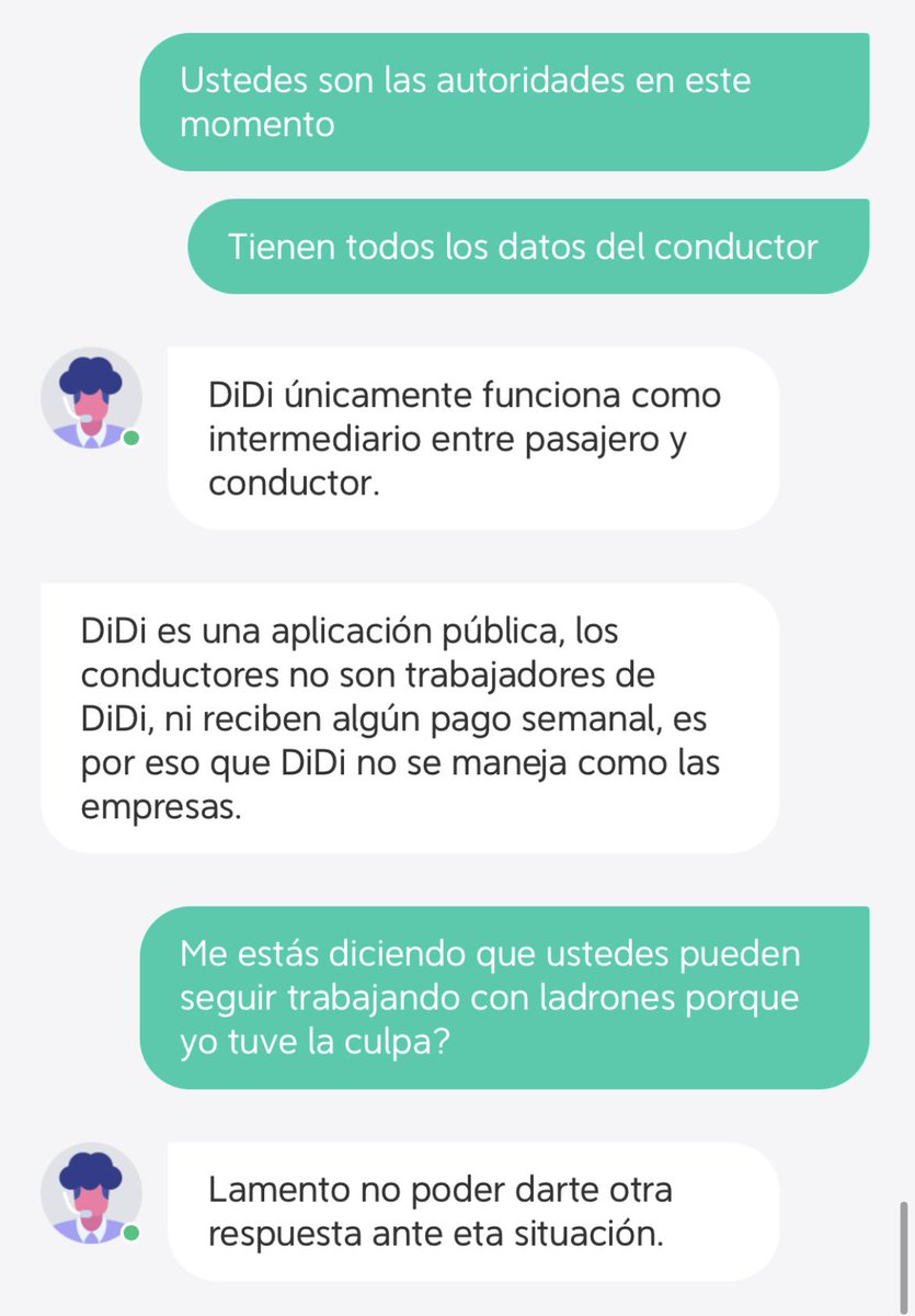 bsbunny's tweet photo. URGE AYUDA!!!  @SSC_CDMX @Claudiashein @Profeco @DiDi_Mexico encubre a choferes ladrones, argumentando que “no son sus trabajadores” me piden que denuncie pero se niegan a darme información del conductor!! https://t.co/gvPo6kdbt8