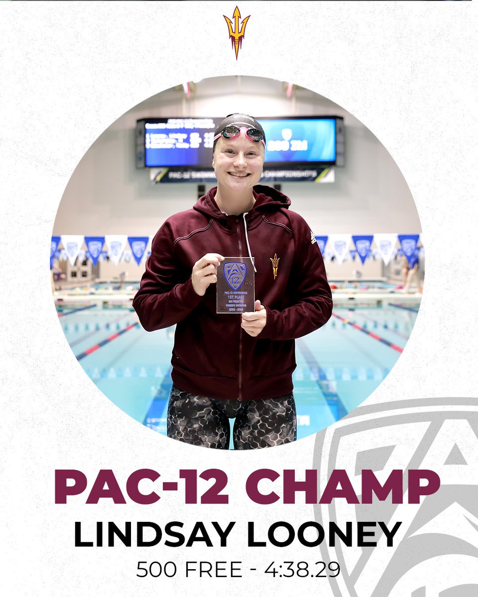 pac12's tweet photo. Your 500 free Pac-12 Champion 👏 

#Pac12Swim x @ASUSwimDive https://t.co/sYVmEBPW53
