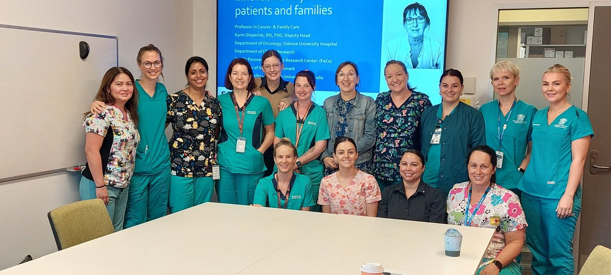 Lovely group of cancer nurses at @GC_Health @KDieperink presented innovative ways to include family in cancer care. @SUND_SDU @OUHhospital @FaCeSDU @GriffithNursing