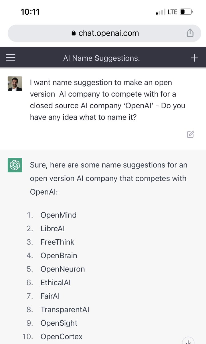 Mohd_WWS's tweet photo. @growing_daniel Here I asked the same question to OpenAI. This is what it replied back! https://t.co/noR3vMOqTB
