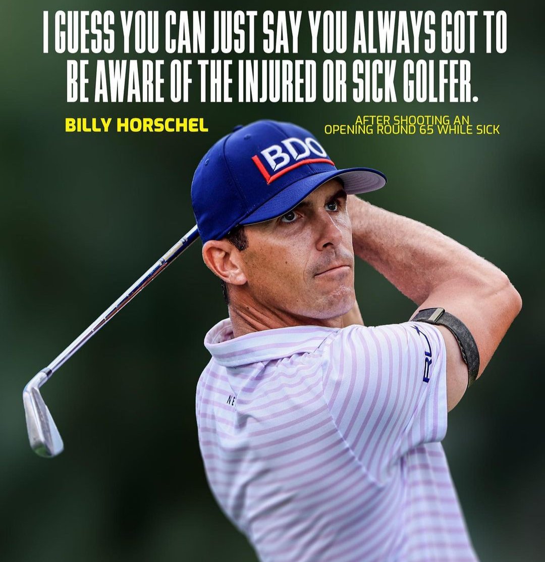 🤒 #BillyHorschel #HondaClassic #FluGame