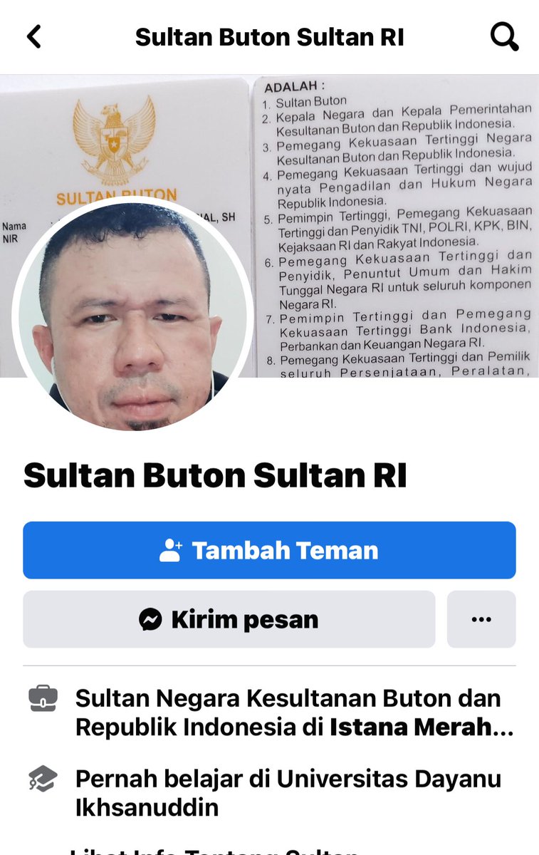 ernibajau's tweet photo. Jenderal Besar, Kepala Negara, Kepala Pemerintahan Kesultanan Buton dan Rupublik Indonesia???🤔 Ini beneran ada??? 🫣 https://t.co/PJUBKUQTO3