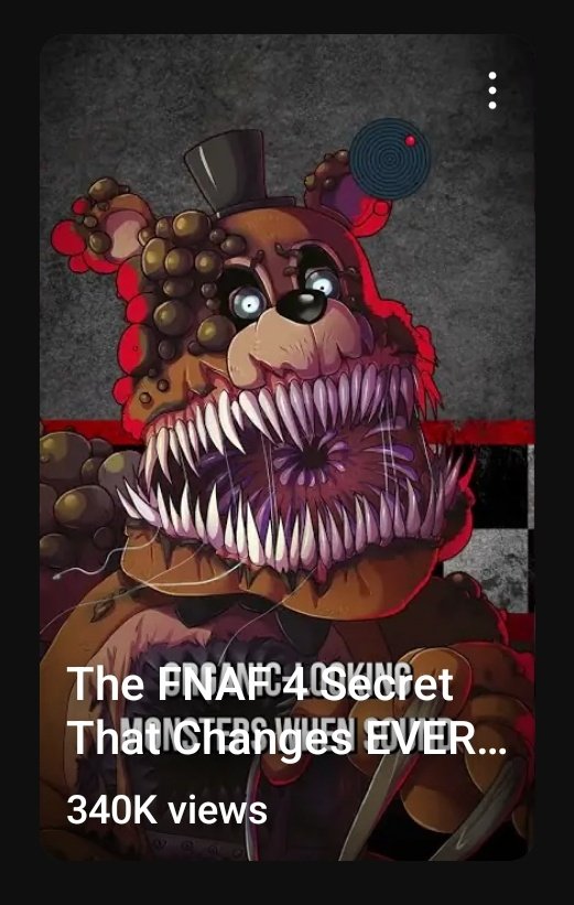 Five Nights at Freddy's - FNAF 4 - Nightmare Freddy Poster for