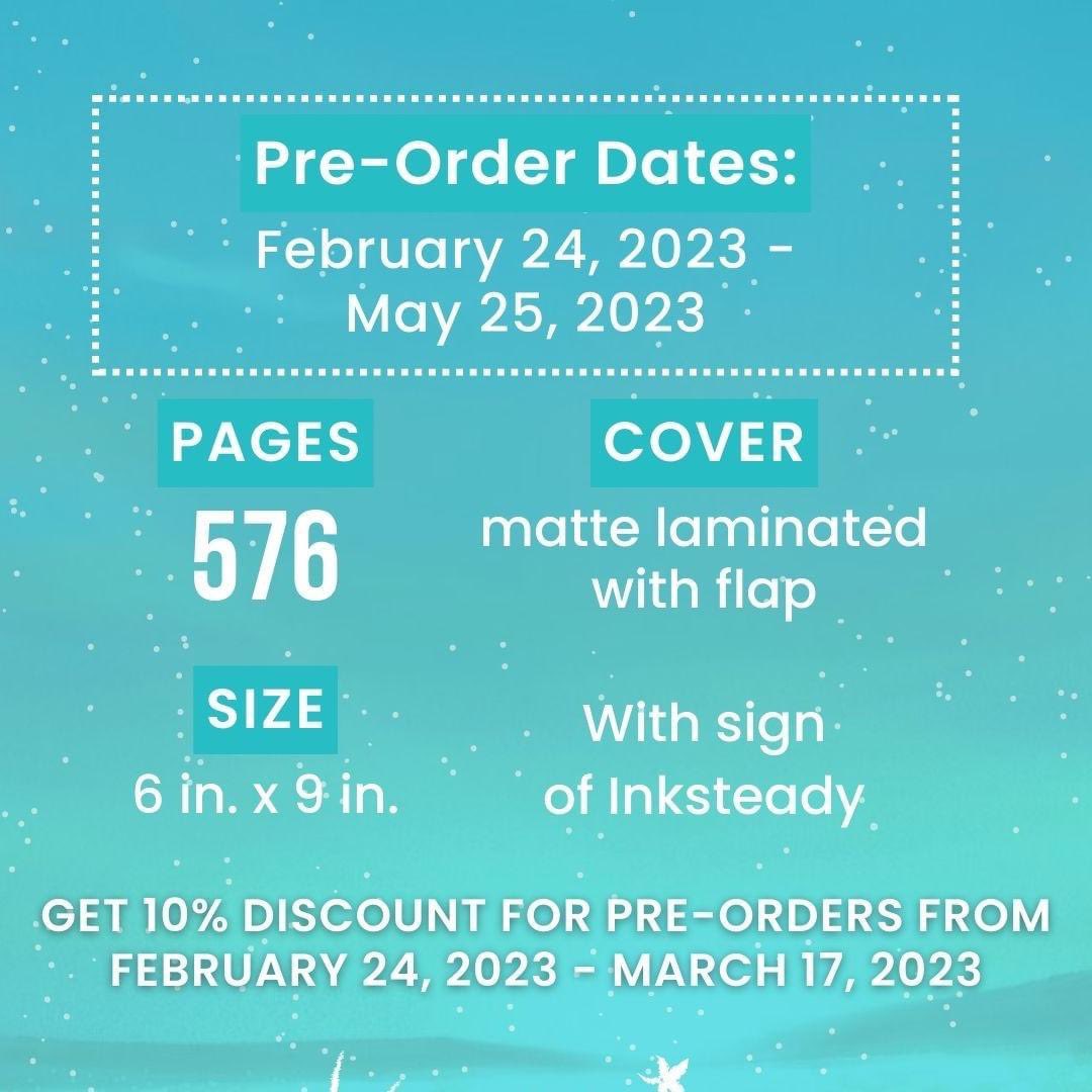 inksteadywp's tweet photo. College Series 3: Loving the Sky

Pre-order Dates: Feb 24 - May 25, 2023

Release Dates: Option 1: Cream Paper - July 10, 2023
Option 2: Imported Bulky Newsprint - July 24, 2023 https://t.co/Oi7s5eddMU