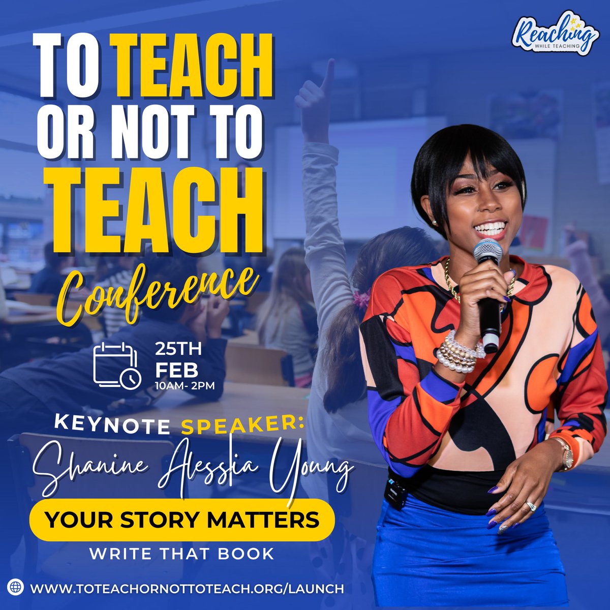 It’s going down Saturday! Grab your free ticket here toteachornottoteach.org/launch