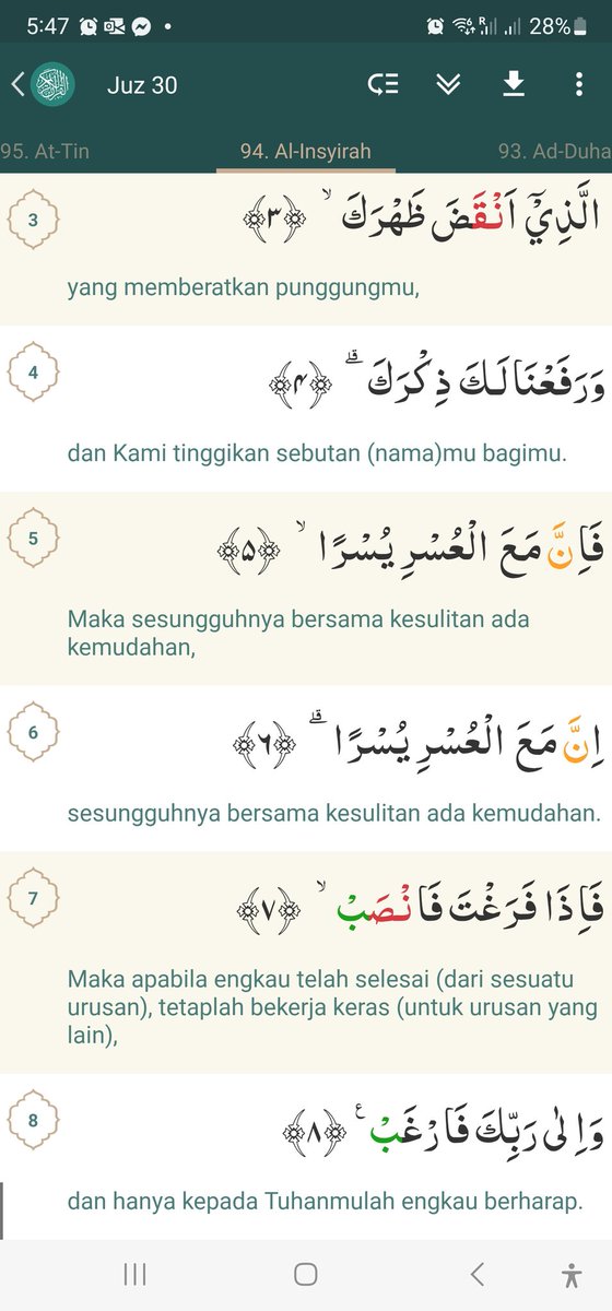 rizkyrahman's tweet photo. Just met my father in the dream last night for the first time. So vivid. He said "Surat Al Insyirah itu bagus banget, lho".

I miss him. https://t.co/qNIFYGPcSy