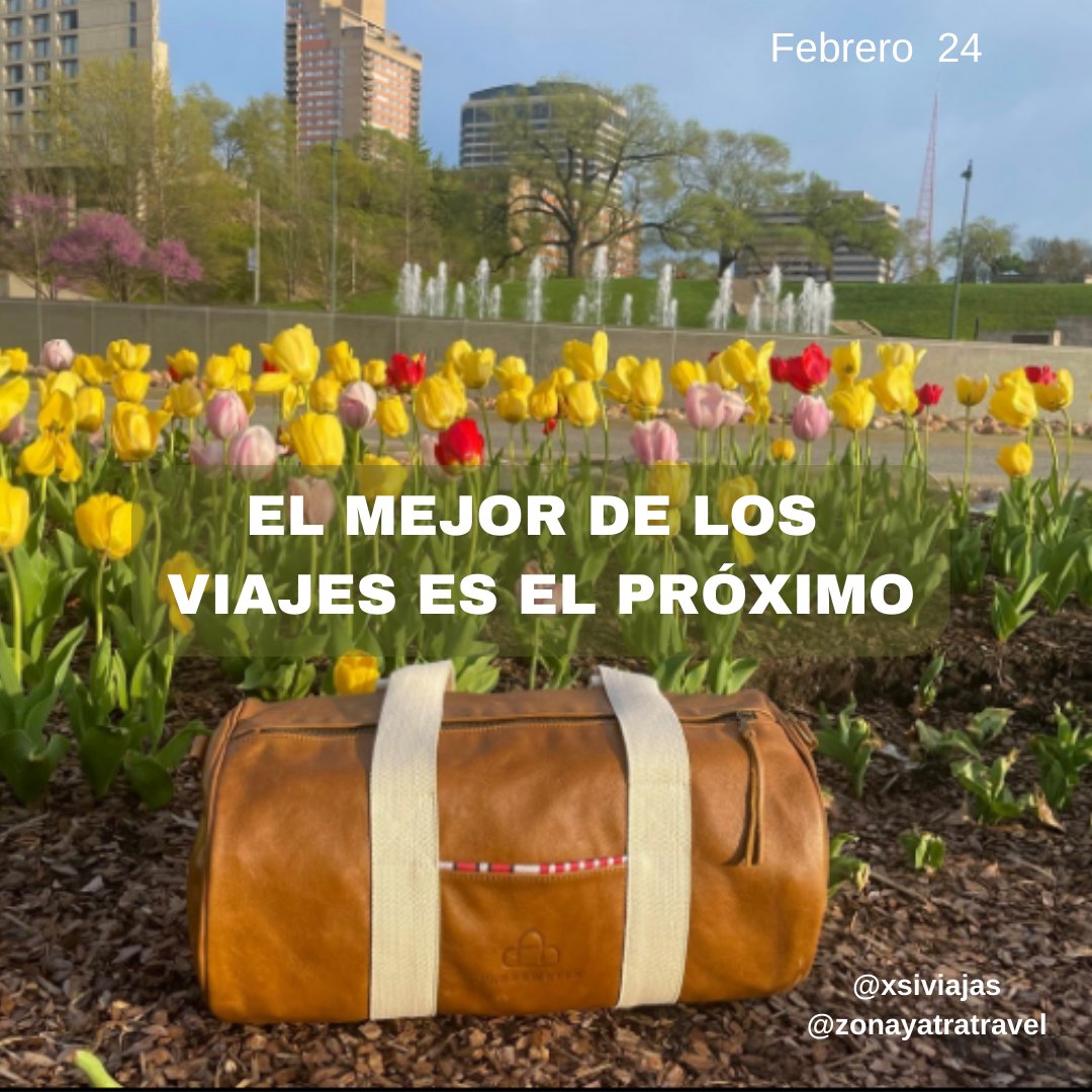 ZonaYatraTravel's tweet photo. Buenos días gente hermosa, que tu próximo viaje sea el que siempre soñaste.✈🚂🚡🚎🛳🛶🚁🗽🏖🏕🕌⛩💒
@ZonaYatraTravel 
.
.
.
.
.
.

 #VIERNES  
 #ProximoViaje #proximoviaje 
 #vivesueñaviaja #frasesdeviajeros 
 #xsiviajas 
 #zonayatratravel https://t.co/Jlns5YqS21