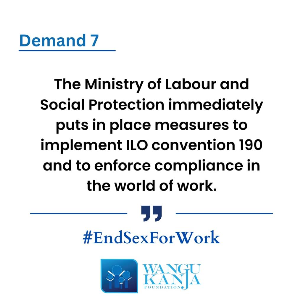 Sexual violations at the work place can not be resolved by a press release, action is needed @wangukanja @AmKenyan_  #EndSexForWork