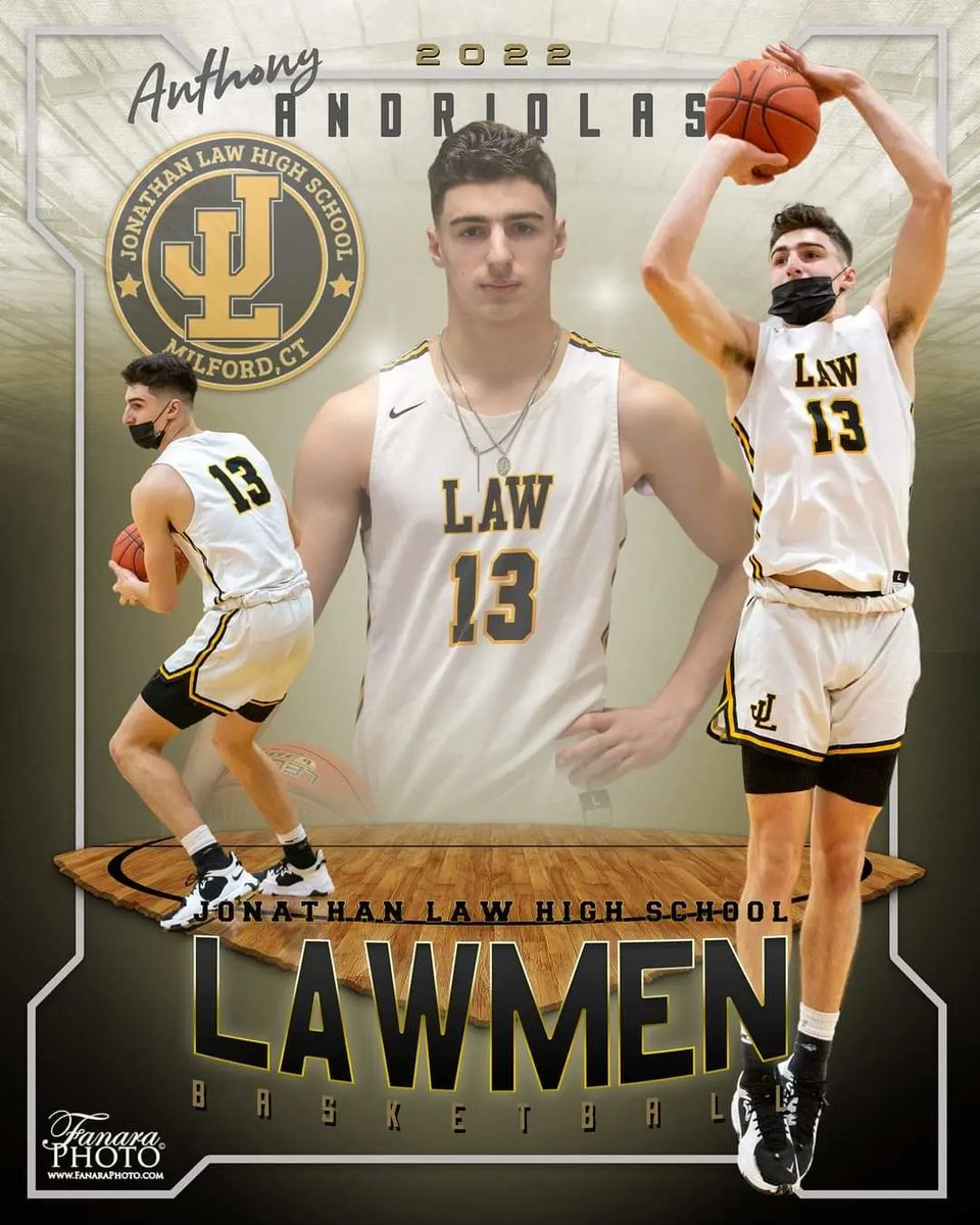 Jonathan Law Basketball 2022 Senior Banner