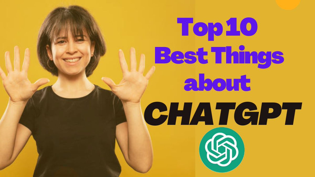 fixyacloud's tweet photo. ⚡ ⚡ Here are the top 10 best things about OpenAI ChatGPT that make it one of the best AI chatbots in the market.
Checkout >> https://t.co/0qUPlYiHWn
#ChatGPT #OpenAI #ArtificialIntelligence #AI #ChatGPT3 #ChatGPT2 #ChatGPT4 #ChatBot #AIBots #GoogleBard #googlebots https://t.co/jTMGiLZhz6