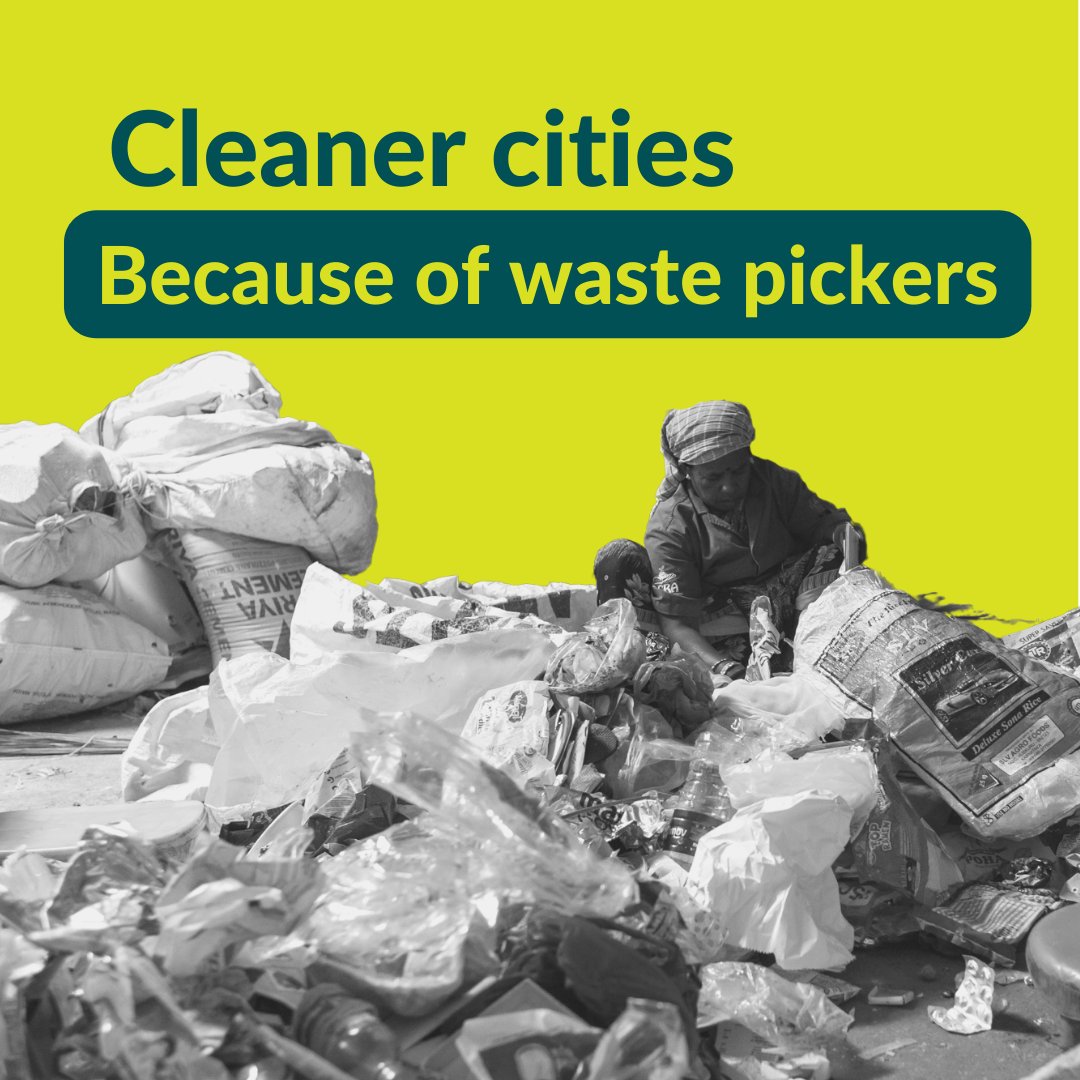 Urban India generates 450 grams of waste per person per day, according to data from the Ministry of Housing and Urban Affairs; and recyclables make up a substantial fraction of waste streams. (1/3)

#wastepickers #invaluablerecyclers