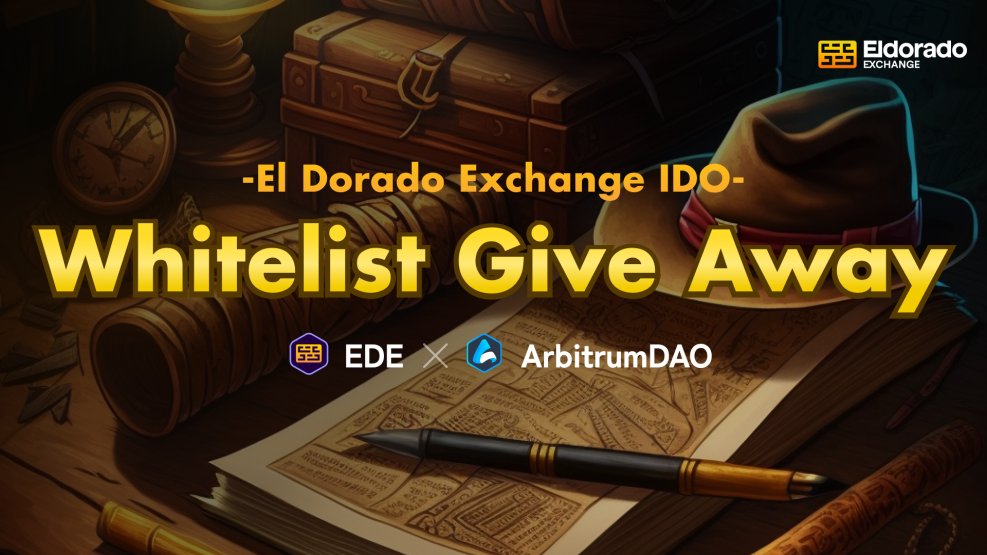 📰 COLLAB GIVEAWAY 📰

We're giving away 3 WL to #arbinauts 🎉

To enter:
🧑‍🚀 Follow <a href="/ede_finance/">El Dorado Exchange (EDE)</a> &amp; <a href="/ArbitrumNewsDAO/">ANDAO (💙,🧡) 🦇🔊</a>
🧑‍🚀 Rt and like 🔁❤️
🧑‍🚀 Tag 1 fren in the comments

⏰ Draw in 2 Hrs!

#Arbitrum #Giveaway