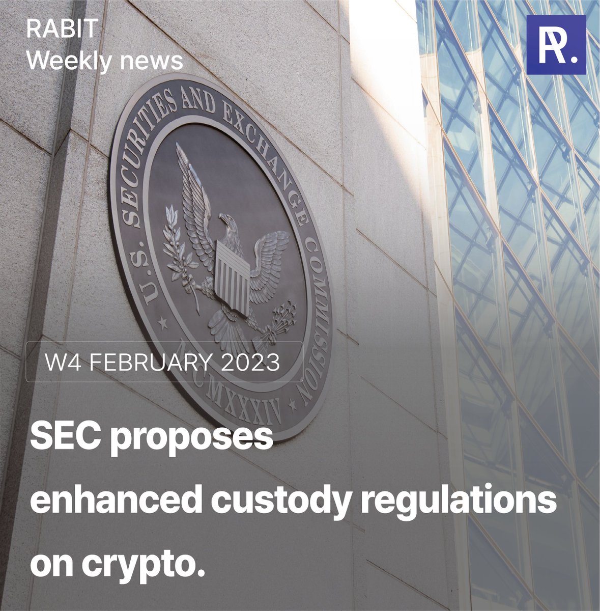 RABIT_crypto's tweet photo. [W4 February 2023] Weekly Card News📜
Want to know what's happening in the #coin market? 😮 Catch up with the trend in a more digestible form with our "Weekly Card News."

Check out right now!✅
https://t.co/Tyusw06iKb

#Crypto #Cryptocurency #CryptoNews #SEC #HongKong #Web3 https://t.co/TQfIOBLXbT