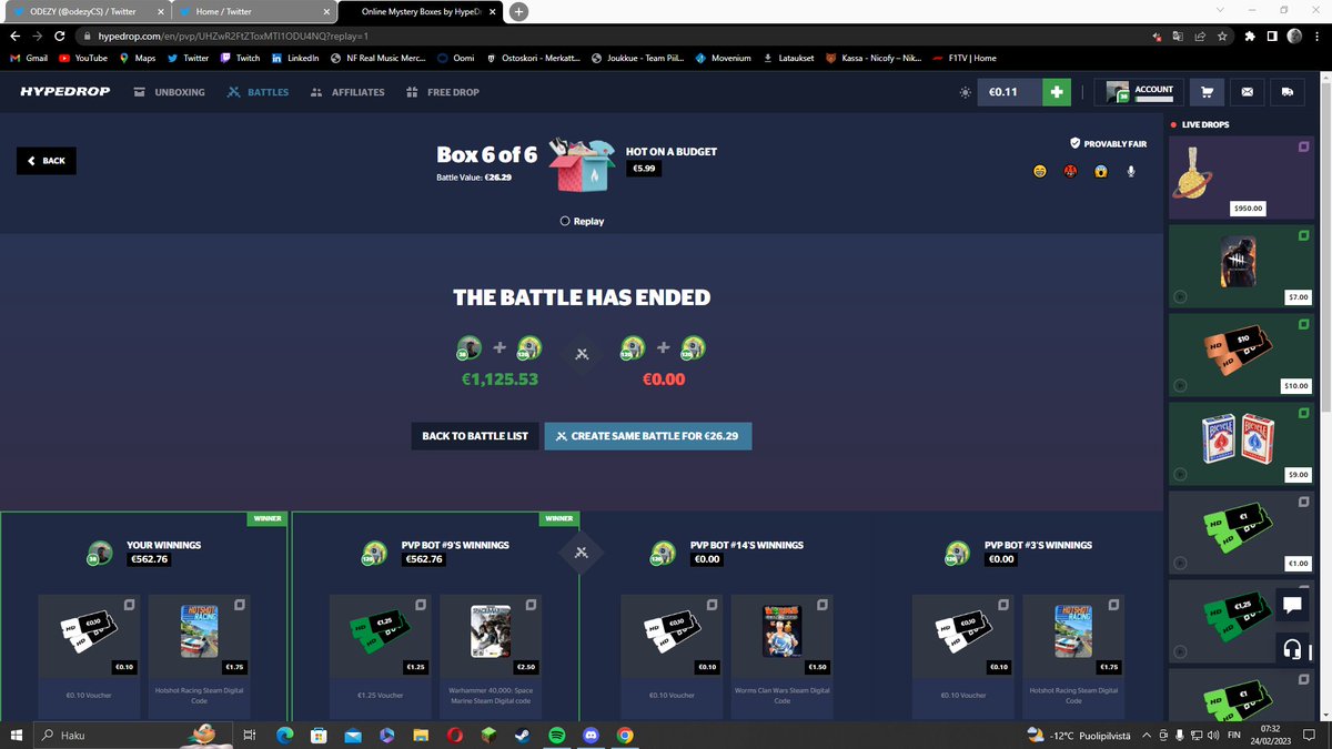 odezyCS's tweet image. What the fuck was that lmao...Thank you very much! 🔥@HypeDrop