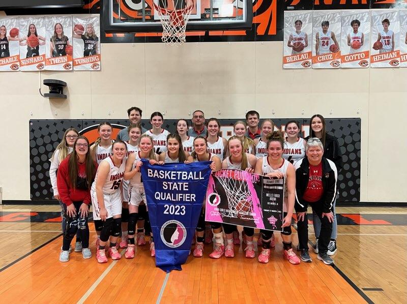 robmaske's tweet photo. Ticket Punched!!!!   So proud of these ladies!!!!  Pocahontas Area is State Tourney Bound!!!!!!
@IGHSAU https://t.co/BBva8knqXC