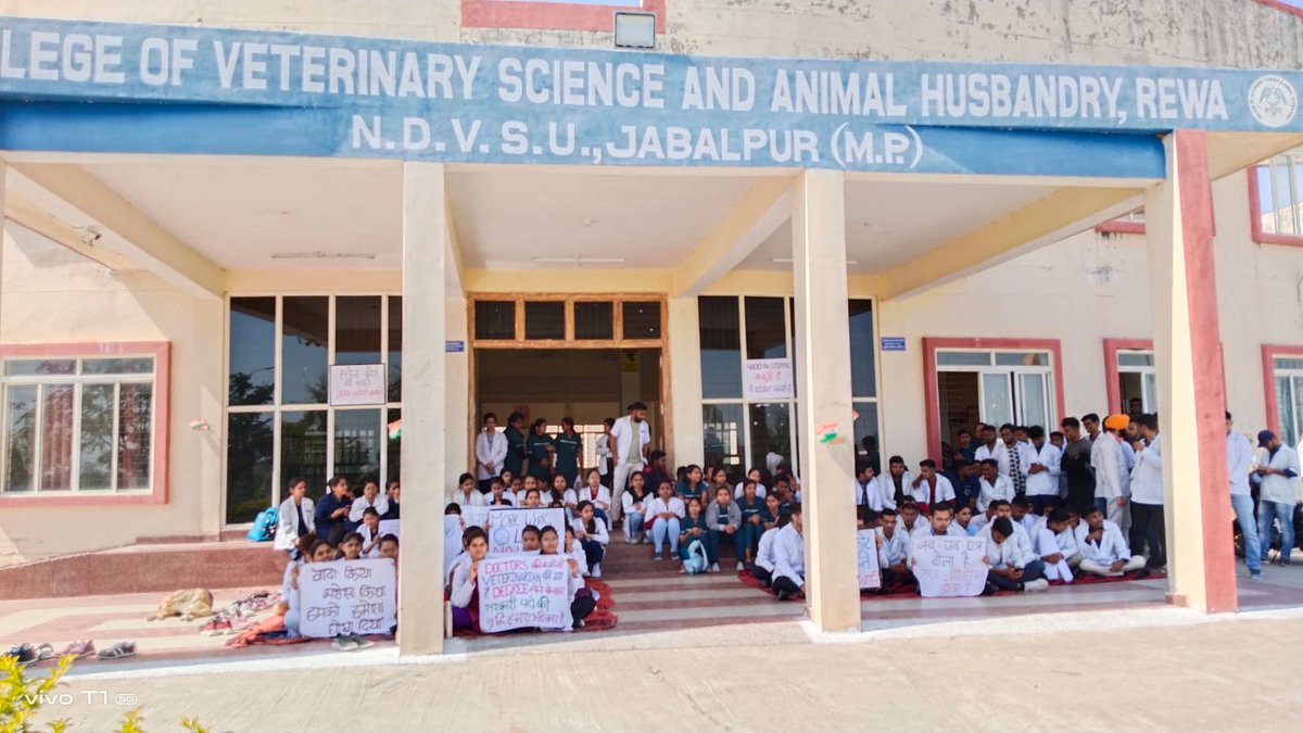 Sid__nagar's tweet photo. The veterinary internship duration is one year in whole country and most of Vet UC's like RAJUVAS, KVAFSU, LUVAS, BVC, KVASU, BHU, GADVASU, Chhattisgarh etc. Internees got their stipend 15k-20k/month 
but Why are internees of MP got only4500?
@ChouhanShivraj #increaseMPvetStipend https://t.co/YfcDVbSrwb