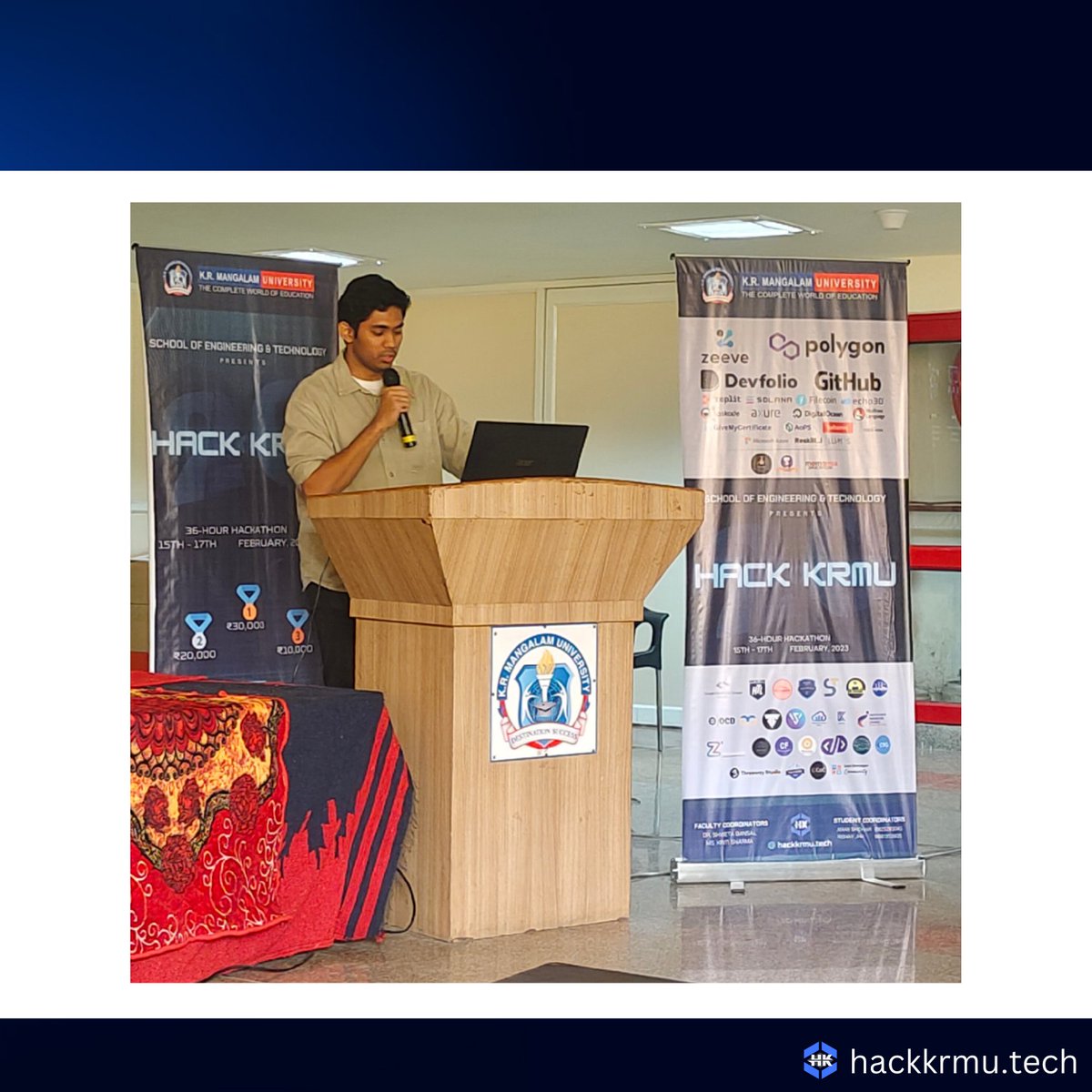 HackKrmu's tweet photo. Insightful, informative, and inspiring! 🤩👨‍🏫
The speaker session on @github by GitHub Campus Expert Laukik Avhad at #hackkrmu2 was a highlight of the event.
Thank you, Laukik, for your incredible session and for sharing your expertise with us! 🙌

#hackathon #github https://t.co/qYJBY5dVvN
