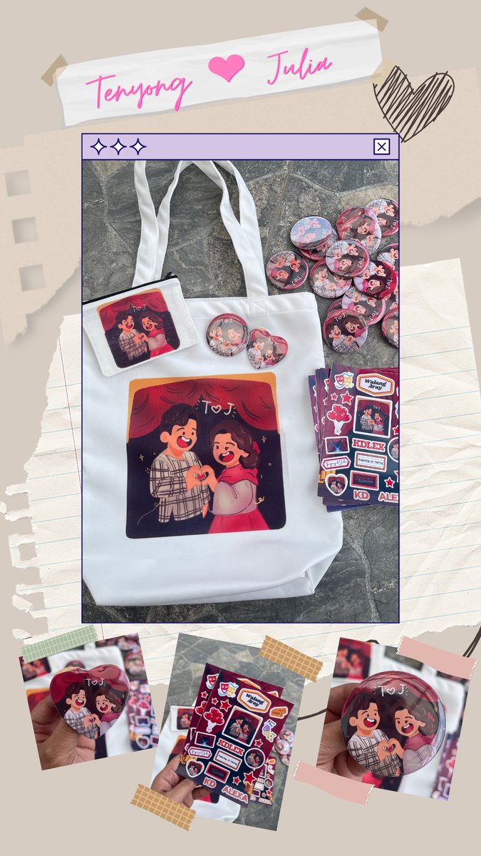 milsee_'s tweet image. l made a personalized Tenyong and Julia stuff for myself! (not a merch😜), but I have some extras to giveaway to my sweetheart friends. 🤍

See u later, T and J!

Commissioned beautiful artwork from @mlcdeleon ! 🤍

@kdestrada_  |  #KDEstrada
@alexailacad | #AlexaIIacad 
#KDLex