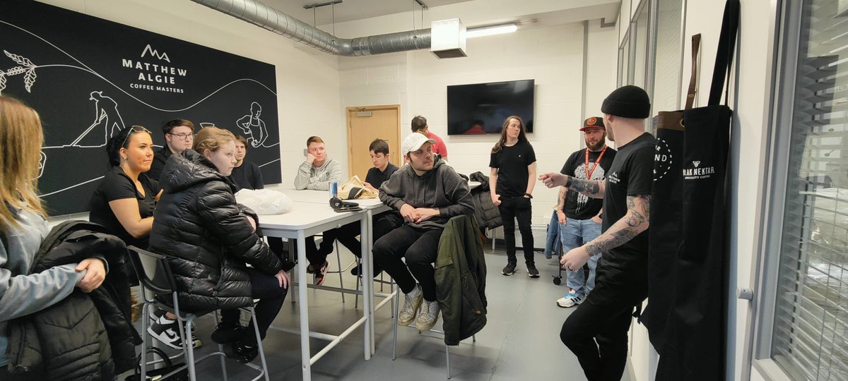 What an amazing and energising day out for our <a href="/Actn4ChildrScot/">Action for Children Scotland</a> Hospitality School! We learned all things coffee from roasting to pouring from our friends  of <a href="/Hub_Internation/">Hi!</a> Matthew Algie Coffee. Anyone else think this would be the top trip of the course?