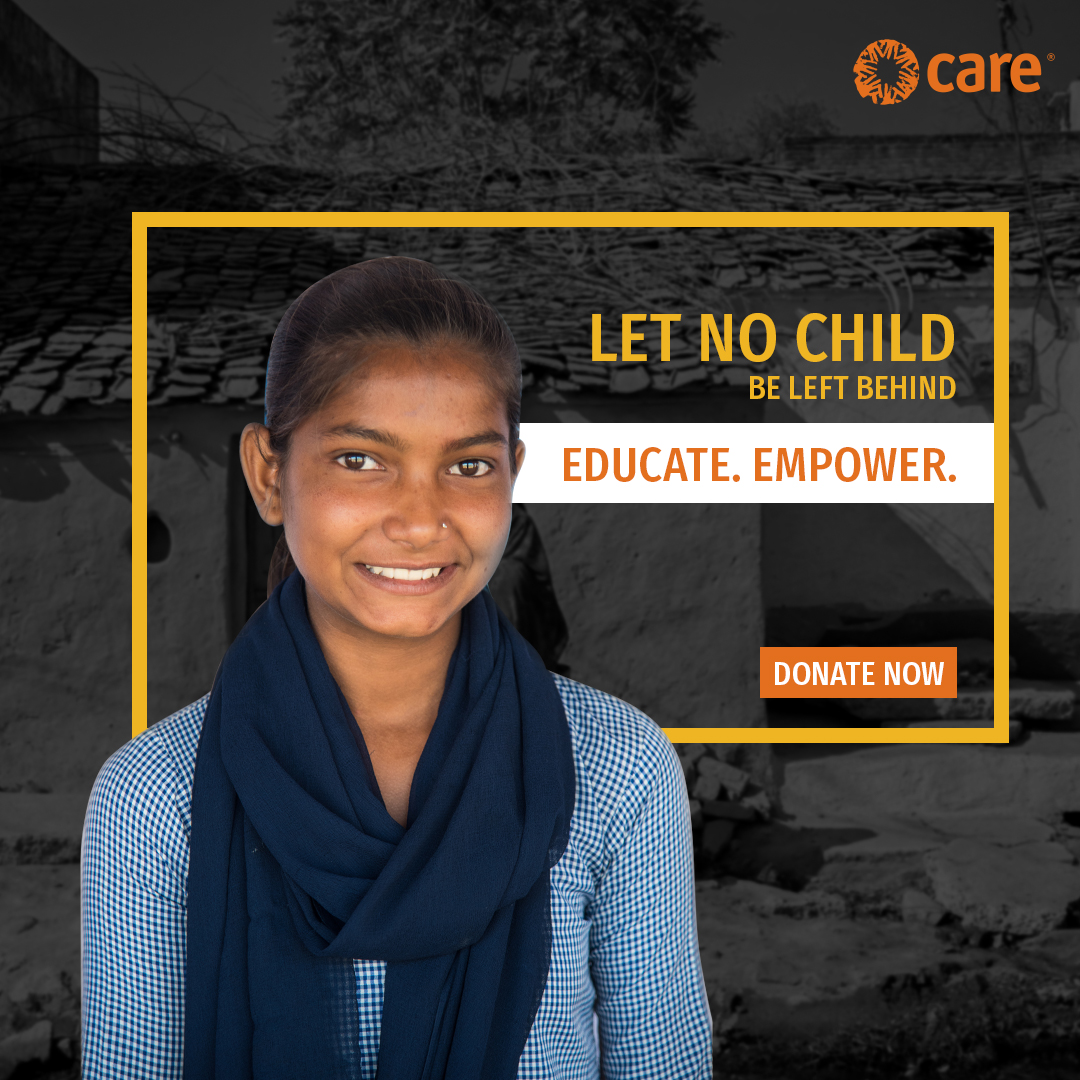CARE India on Twitter "A small act of charity from you can help