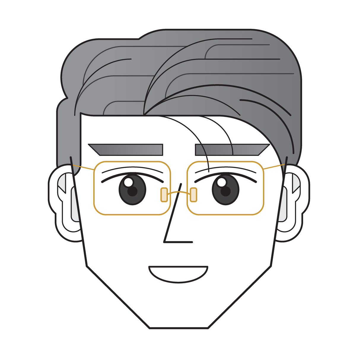 New vector portrait #portrait #vectorportrait #characterdesign #illustration #vectorillustration