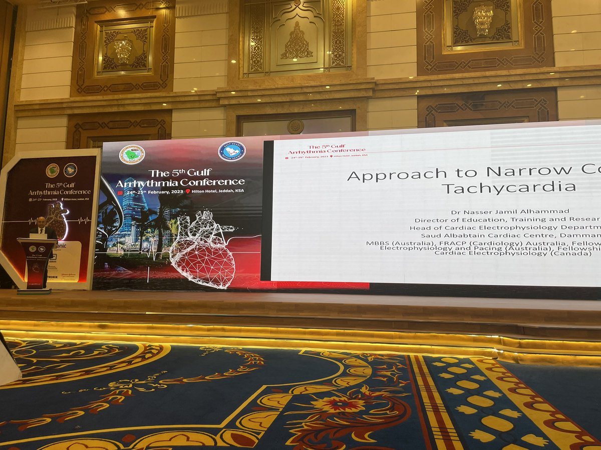Approach to narrow complex tachycardia by Dr <a href="/NasserJAlhammad/">Nasser Alhammad د.ناصر جميل ال حماد</a> 

#GAC2023
