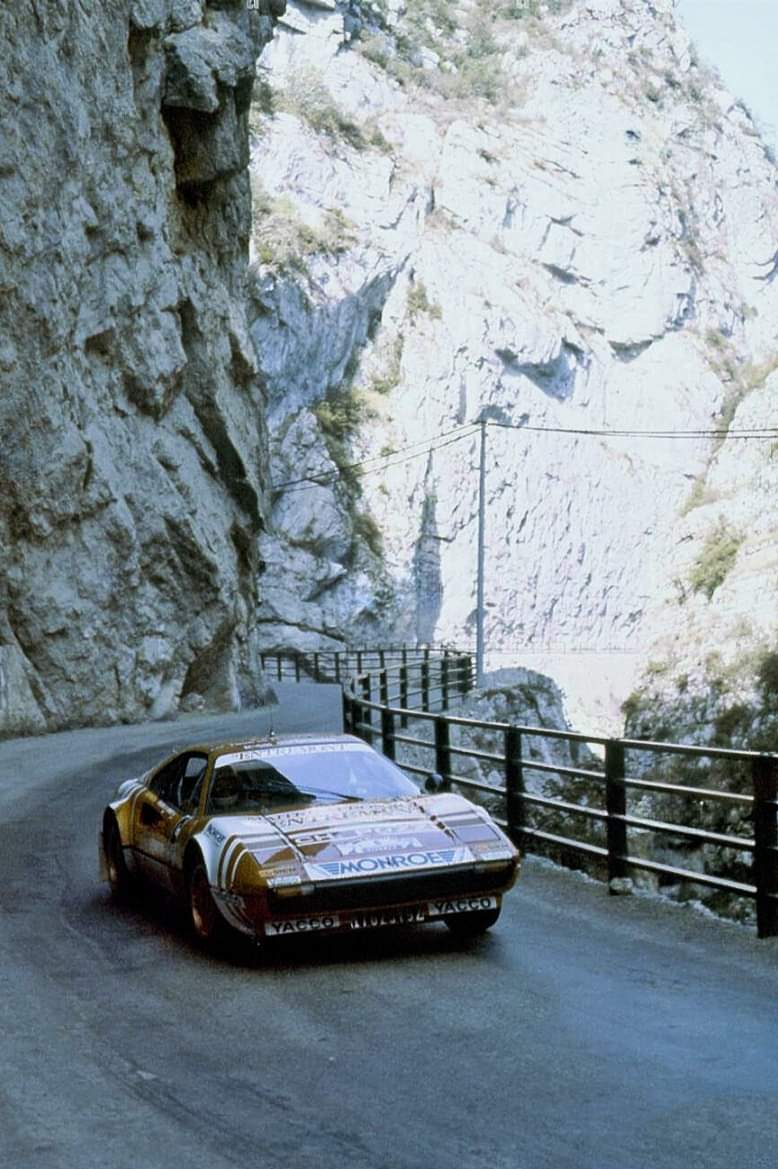 1981 WRC Tour de France Auto. 
Jean-Claude Andruet / Catherine Bouchetal, 
Ferrari 308 GTB. 1st.
(via RallyLegends)
@pjlm2 @Rinoire @Digione_79 @bourdyot_
@orsoladelzenero @JoestJo @PHN16 @ItaliAuto
@alfamale87 @ren_119 
@EightMike
@RallyBadajoz70
@930RB @JRGStuff
@PeterDanaher