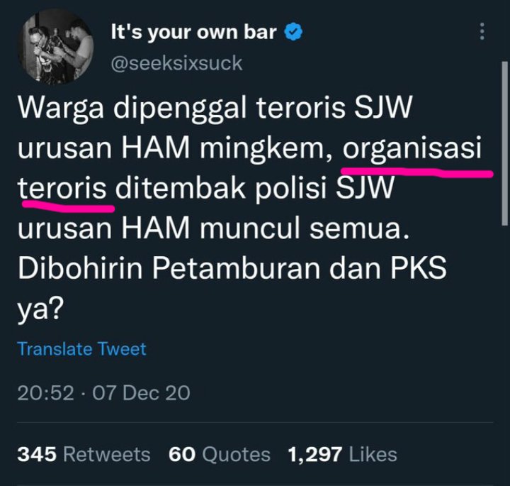 _Haris_Srg's tweet photo. Mohon maaf Pak Pak @mohmahfudmd Bro @YaqutCQoumas 

Silahkan dipelajari, mengapa saya bilang hanya MANUSIA YG MAMPU MEMANUSIAKAN MANUSIA. 

Saya membahas sesuatu tidak asal, karena saya masih punya pikiran dan nurani. 

Semoga David segera pulih. Dan Ayahnya segera bertobat. https://t.co/fTb1R3FiDJ