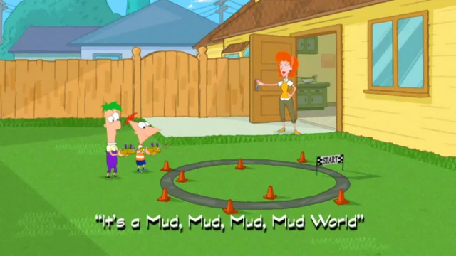 NostalgiaEnvy's tweet photo. 15 years ago, Phineas and Ferb's "It's a Mud, Mud, Mud, Mud World" premiered on Disney Channel. https://t.co/ijPXyvsREs