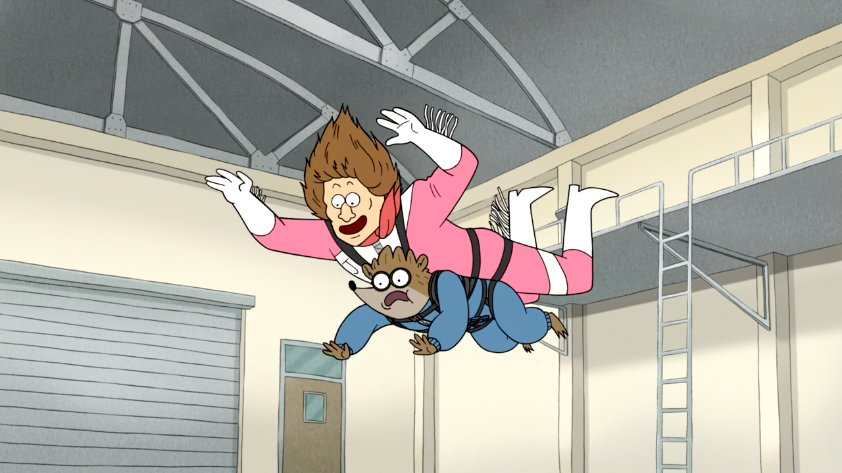 NostalgiaEnvy's tweet photo. 7 years ago, Regular Show's "Rigby in the Sky with Burrito" premiered on Cartoon Network. https://t.co/mIBsjp3ASx