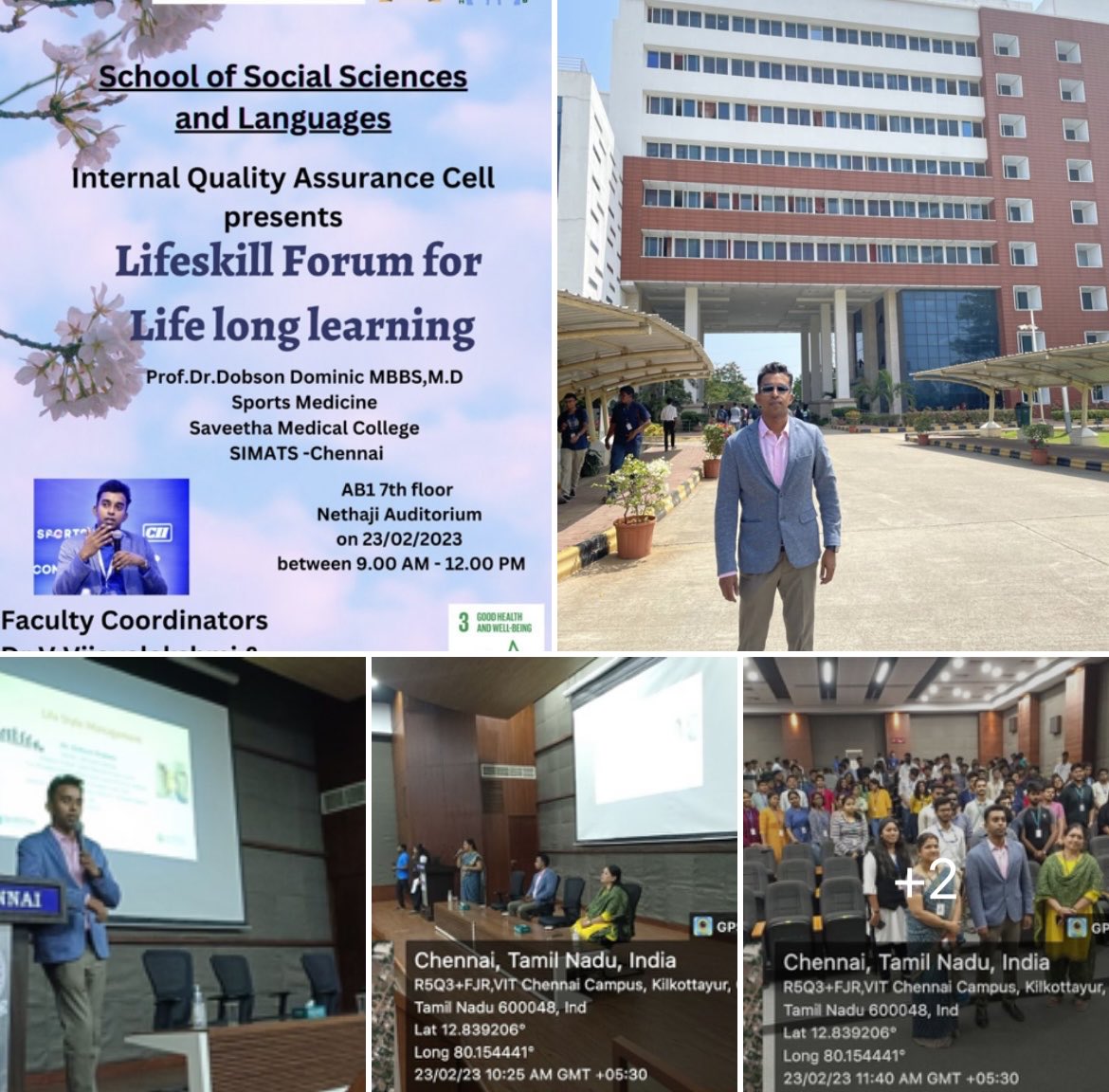 drdobson_sports's tweet image. #IQAC
#SportsDr
#vit
Talk on Lifestyle Management Using Sports and Exercise Medicine