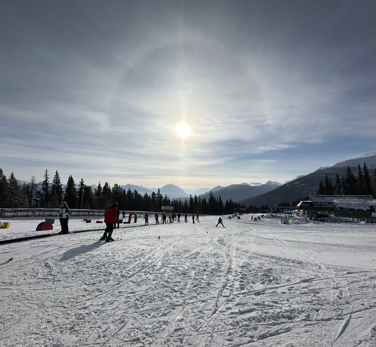 Day6 another ridiculously cold day on the mountain but we skied!!! Thanks to <a href="/MarmotBasin/">Marmot Basin</a> for keeping the lift open for us. Groups got plenty of cafe breaks to warm up &amp; we had lots of fun on the mountain. As a result I have a stack of editing to do on the plane! Video to follow