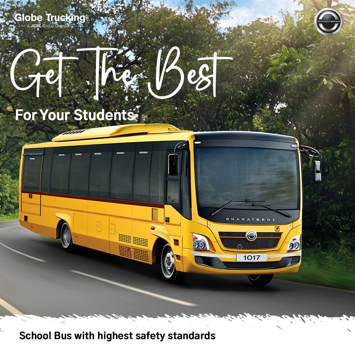 GlobeTrucking's tweet photo. The BharatBenz  School bus, ready for safer, comfortable and joyful back-to-school adventures.
To know more contact Globe Trucking Punjab: 8725012070

#BharatBenzSchoolbus #BestSafety #BharatBenz #SchoolBus #GlobeTrucking https://t.co/MC9fV94m1O