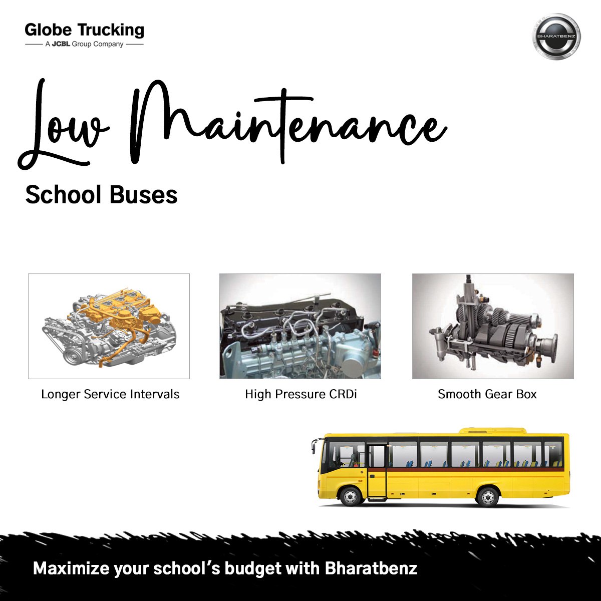 GlobeTrucking's tweet photo. The BharatBenz  School bus, ready for safer, comfortable and joyful back-to-school adventures.
To know more contact Globe Trucking Punjab: 8725012070

#BharatBenzSchoolbus #BestSafety #BharatBenz #SchoolBus #GlobeTrucking https://t.co/MC9fV94m1O