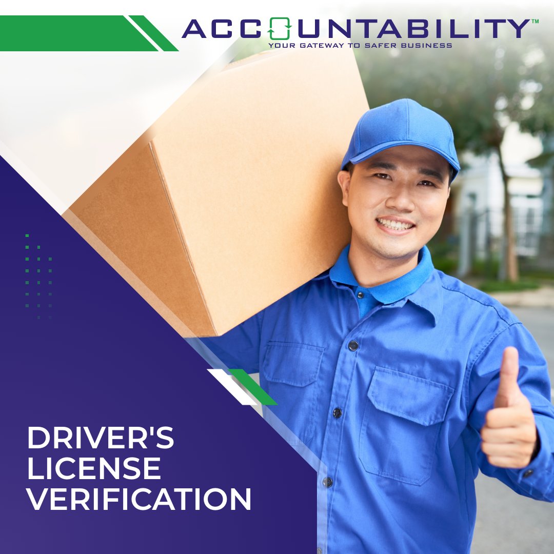 AccyGroup's tweet image. Ensure that the individual to whom you entrust your vehicle has a valid SA driver’s license, with Accountability&apos;s Driver&apos;s License Verification service.

Visit our website to learn more.
bit.ly/DriversVerif