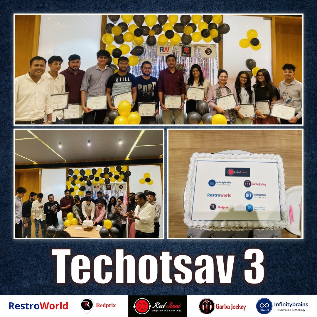 restro_world's tweet photo. 🎉 We did it! 🚀 Our company successfully completed the Technotsav event, celebrating the completion of our latest projects. It was an unforgettable evening filled with inspiring speeches and amazing demos. Thank you to everyone who made it possible! #Technotsav #event https://t.co/quCBBFF75p