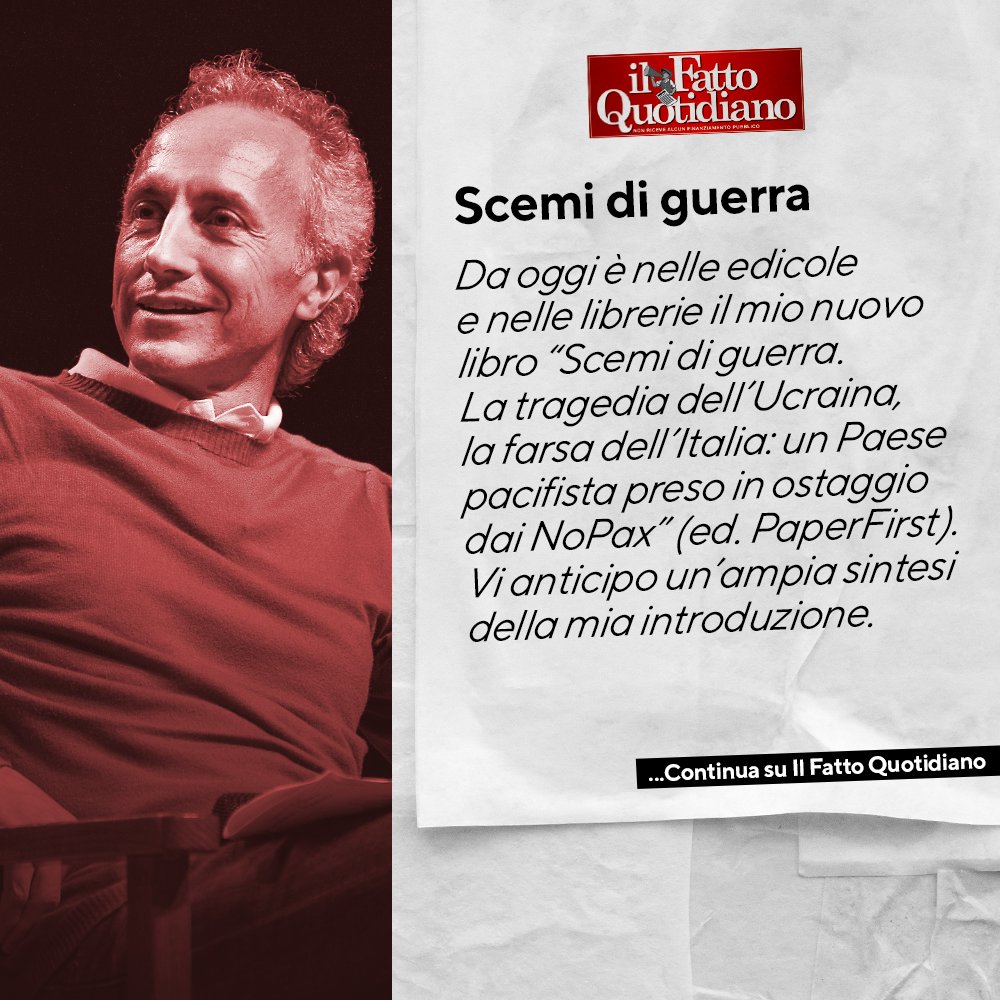 Scemi di guerra
Leggi l'editoriale completo in edicola e su FQ Extra 👉ilfat.to/3ZgAtEL
