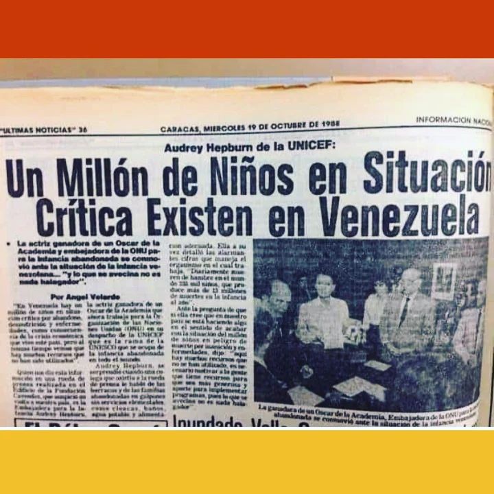 AÑO 1989 Venezuela era aliada de los EEUU, gobernaba la actual oposición, Venezuela NO estaba bloqueada, ni sancionada. Habían sólo 18 millones de habitantes, pero 1 millón de niños pasaban hambre. #EramosFelicesYNoLoSabiamos