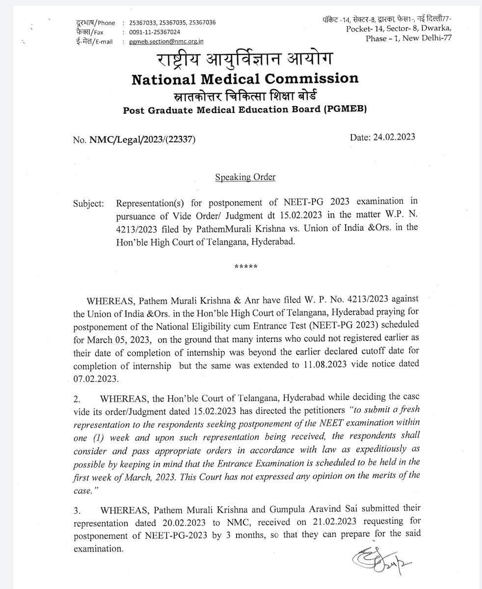 Indian__doctor's tweet photo. Although after doing alot of mismanagement &amp; carelessness of  @NMC_IND  official regarding counseling!

@NMC_IND
is not in favour to #PostponeNEETPG2023 

Now SC is final hope of #NEETPG2023 candidates!
Pray 🙏🏻
#Highcourt_Order_suggestions_Update https://t.co/81AUVBgGgt