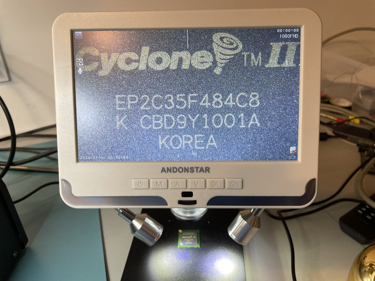 Need a Cyclone II EP2C35 FPGA? You can pay $220 to Digikey… or buy a preheater, a BGA reballing jig and $5 for an old Cisco modem. After watching YouTube videos for a whole weekend, it’s time to put theory to practice! Desoldering and cleaning is first.