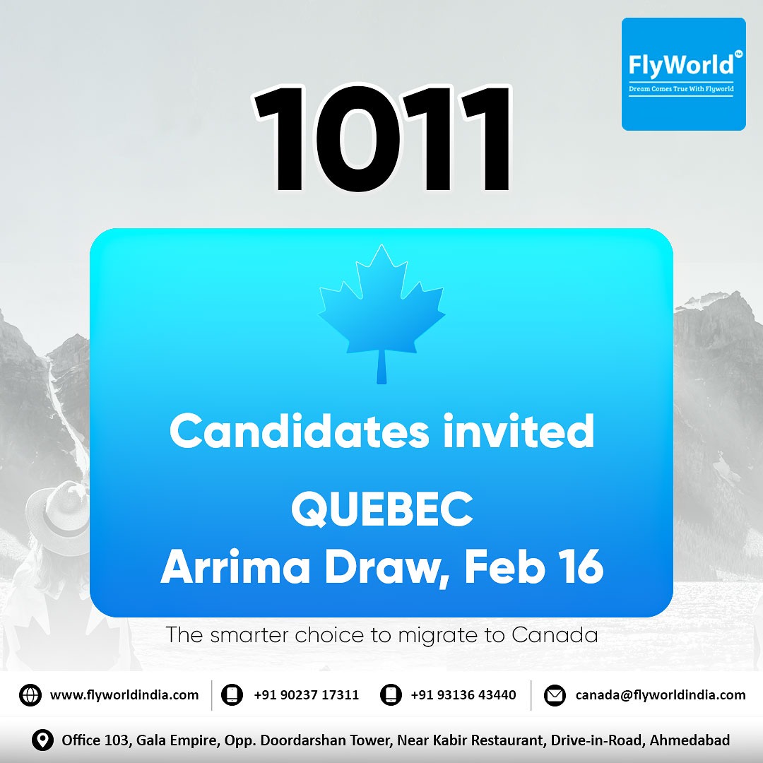 We extend our warmest congratulations to the candidates invited in the latest Quebec Arrima draw! 
#QuebecImmigration #ArrimaDraw #SkilledImmigrants #TalentAcquisition #ImmigrationOpportunities #Diversity #NewBeginnings #GlobalTalent #CanadianDream #CanadaImmigration