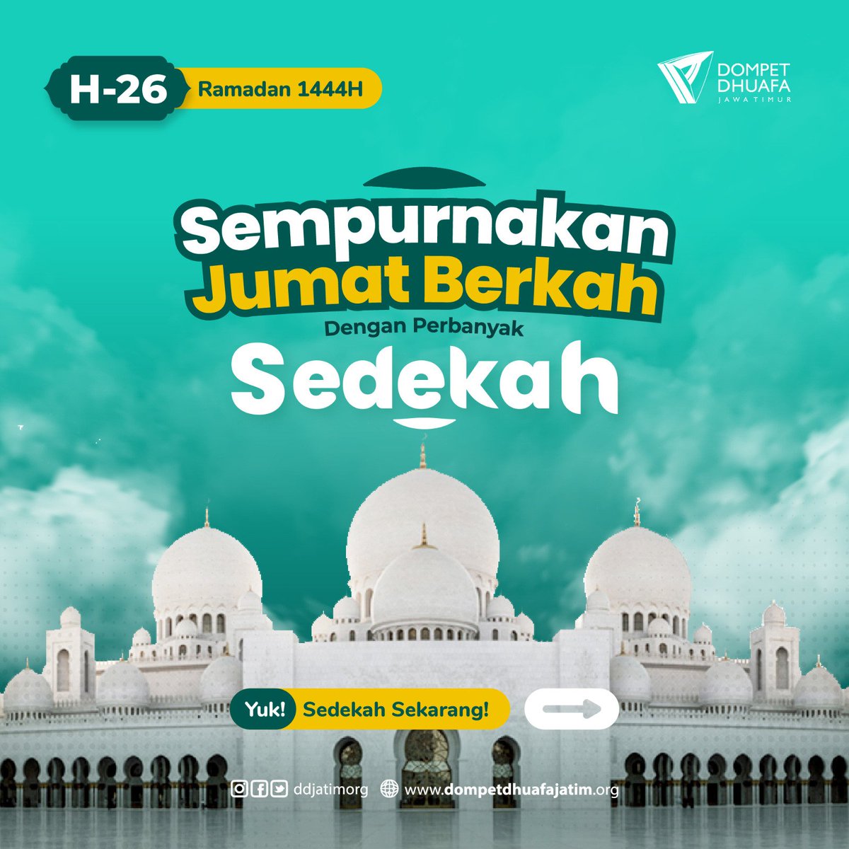 ddjatimorg's tweet photo. Jum'at Berkah Waktunya Sedekah

#jumatmubarak #jumatberkah #jumatberbagi #sedekahjumat https://t.co/vWerC8uGL2